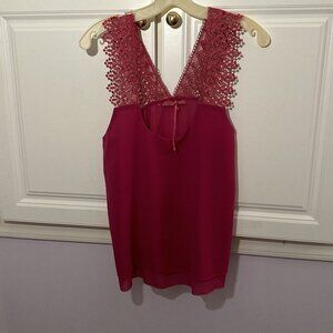 TACCHIASPILLO Pink Tank Top S